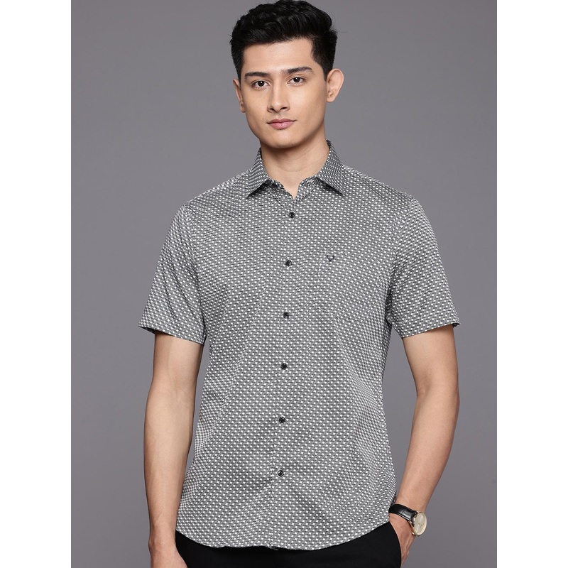 Allen Solly Classic Fit Geometric Printed Casual Shirt