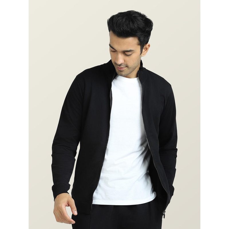 XYXX Men Solid Cotton Bomber Jacket