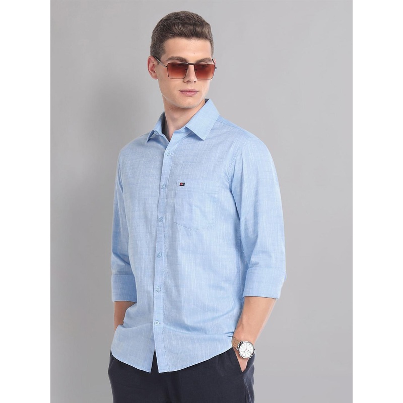 AD By Arvind Patterned Slim Fit Summer Shirt