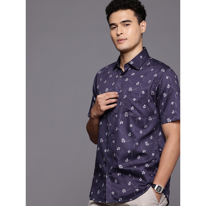 Allen Solly Sport Fit Floral Printed Pure Cotton Casual Shirt