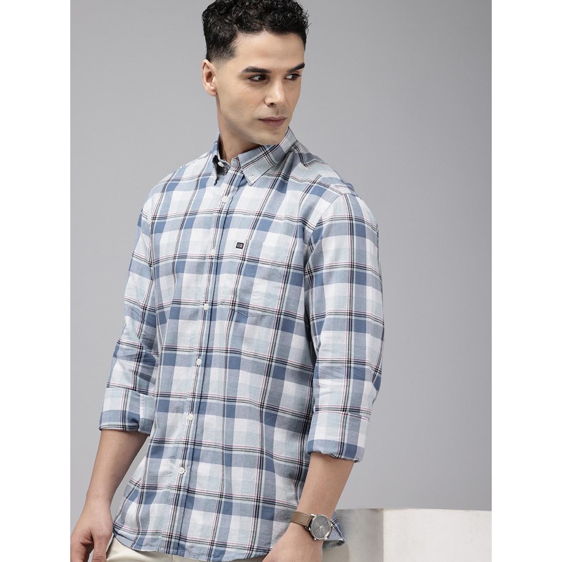 Arrow Pure Cotton Manhattan Slim Fit Checked Casual Shirt