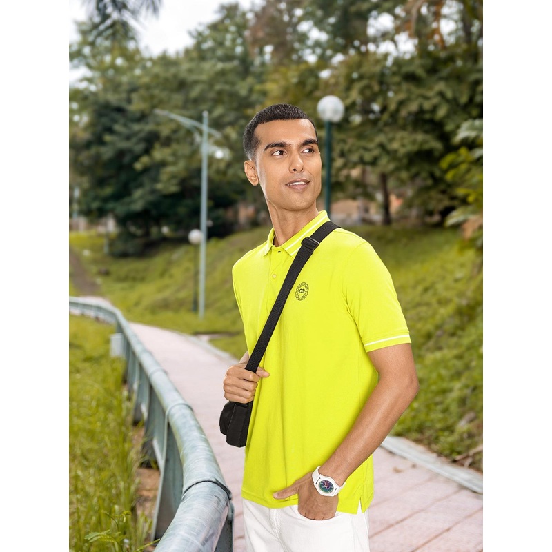 Peter England Polo Collar Slim Fit T-shirt