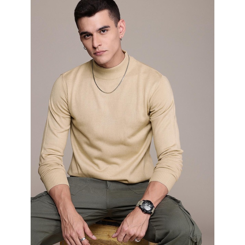 The Roadster Life Co. Turtle Neck Pure Acrylic Pullover