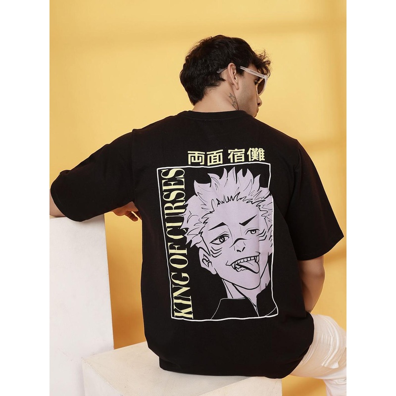 Rigo Unisex Graphic Printed Round Neck Cotton Oversized T-shirt