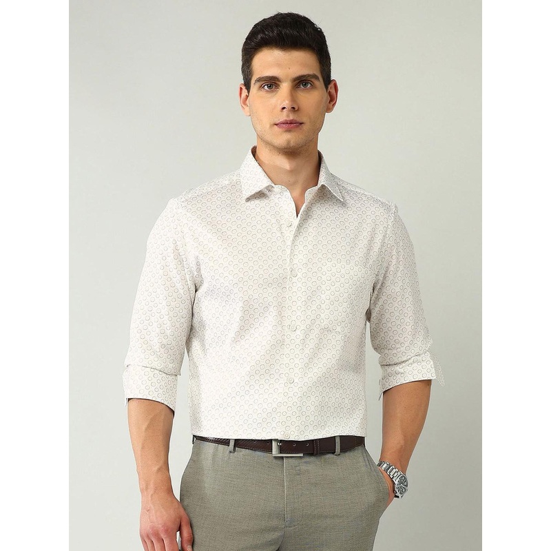 AD By Arvind Classic Printed Pure Cotton Formal Shirt