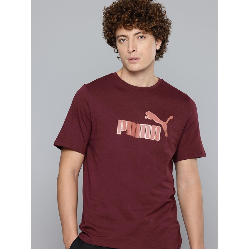 Puma Foil Brand Logo Printed Pure Cotton T-shirt