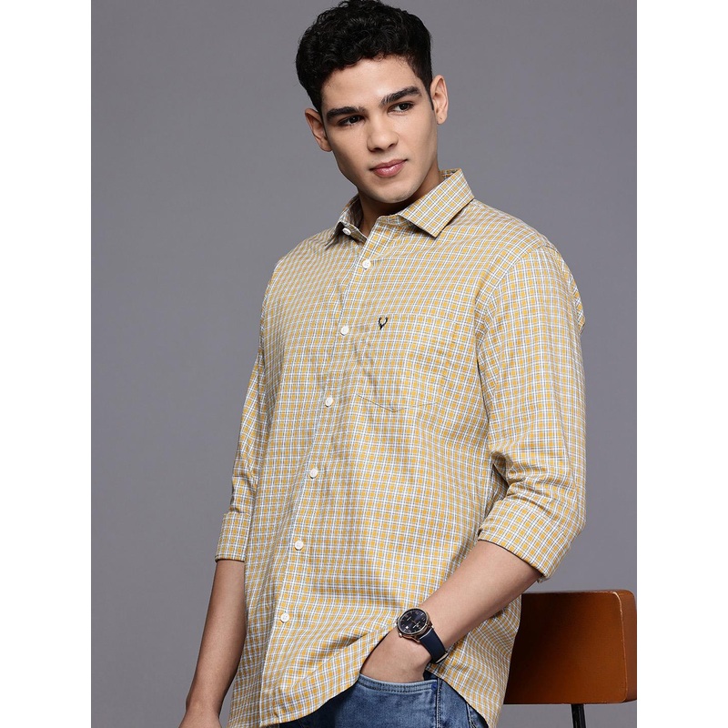 Allen Solly Tartan Checks Pure Cotton Classic Fit  Casual Shirt