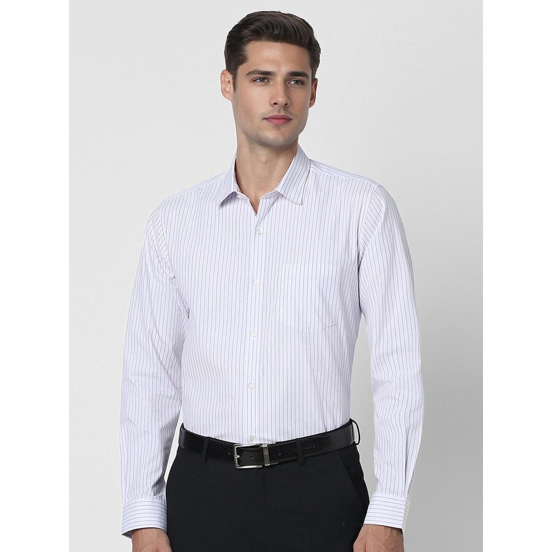 Peter England Men Slim Fit Opaque Striped Formal Shirt