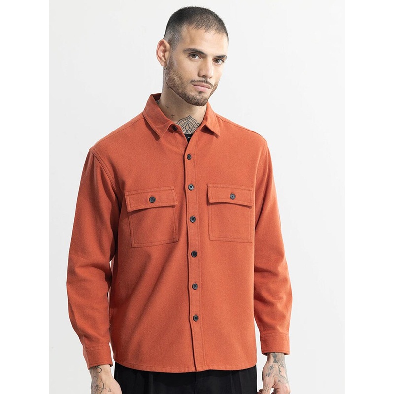 Snitch Classic Lightweight Boxy Pure Cotton Casual Overshirt