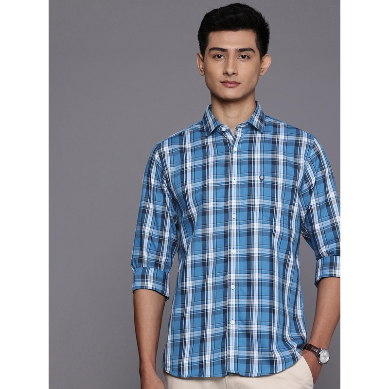 Allen Solly Sport Fit Tartan Checked Pure Cotton Casual Shirt