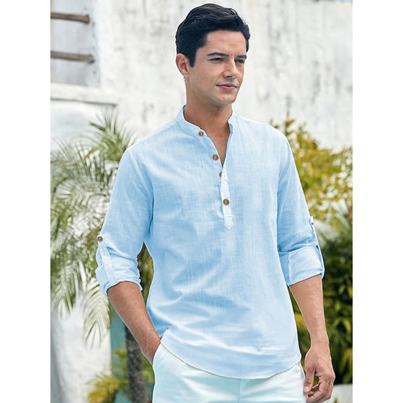 AMRIT TOP WEAR Mandarin Collar Straight Kurta