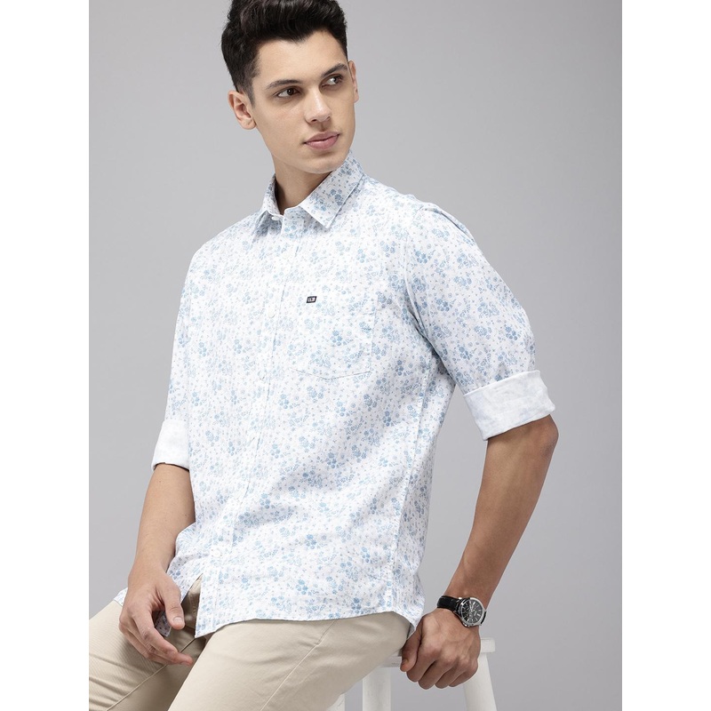 Arrow Sport Floral Printed Slim Fit Opaque Pure Cotton Casual Shirt