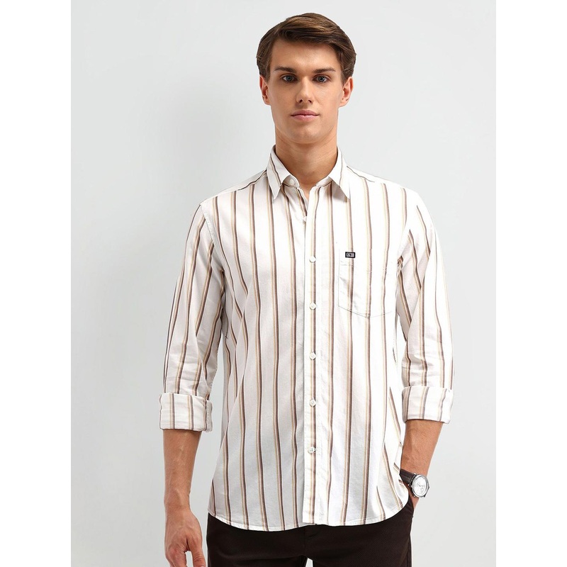 Arrow Sport Men Slim Fit Opaque Striped Casual Shirt