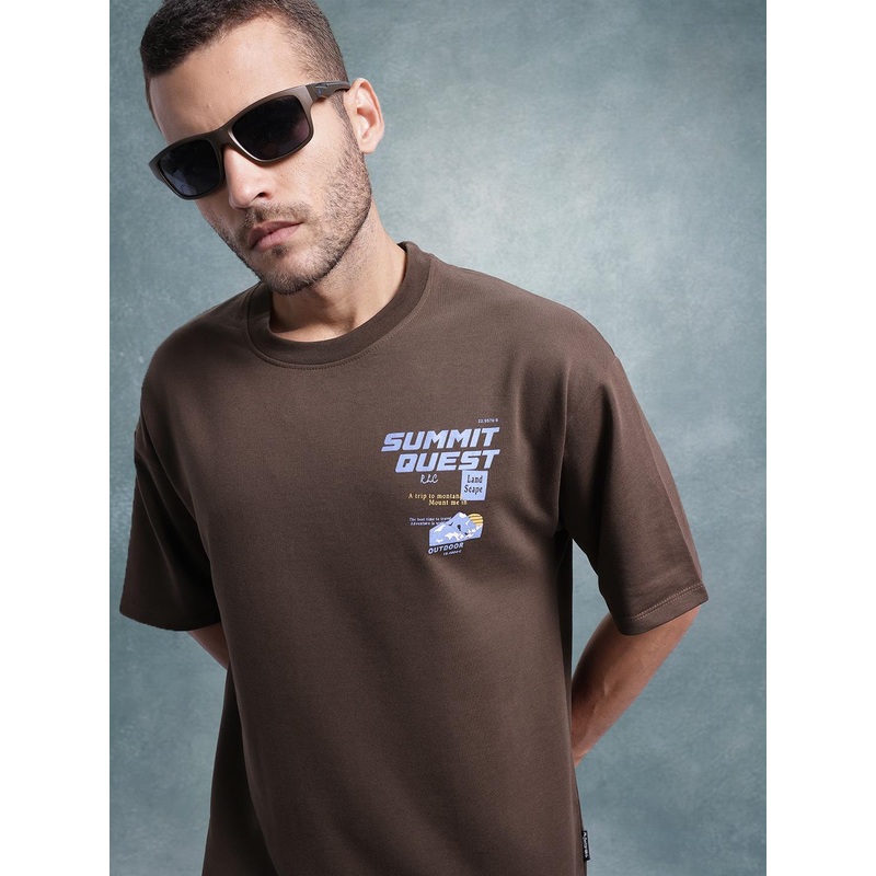 The Roadster Lifestyle Co. Typography Printed T-shirt