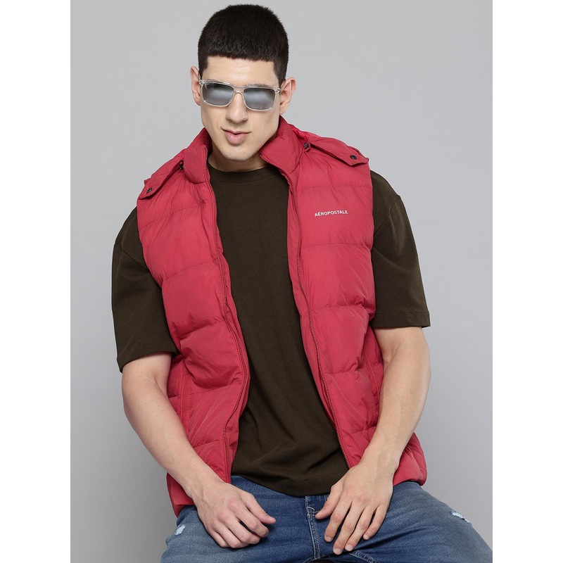 Aeropostale Sleeveless Hooded Gilet Jacket