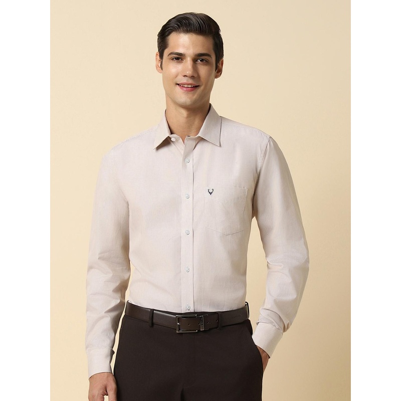 Allen Solly Slim Fit Vertical Striped Pure Cotton Formal Shirt