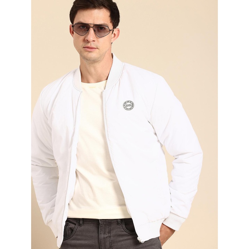 Being Human Mandarin Collar Long Sleeves Bomber Jacket