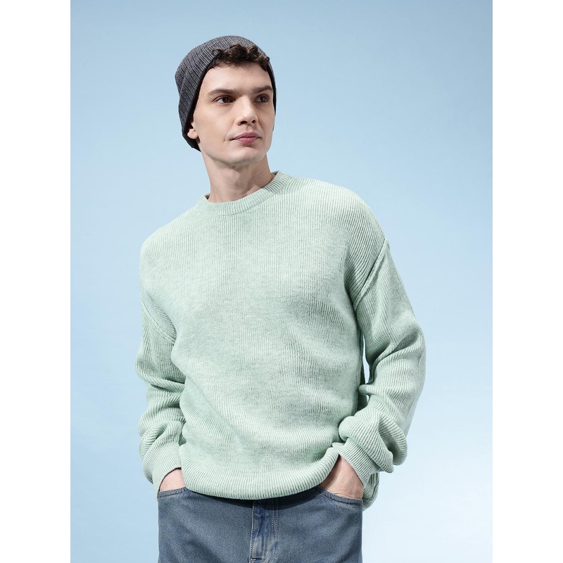 glitchez Acrylic Oversized Pullover