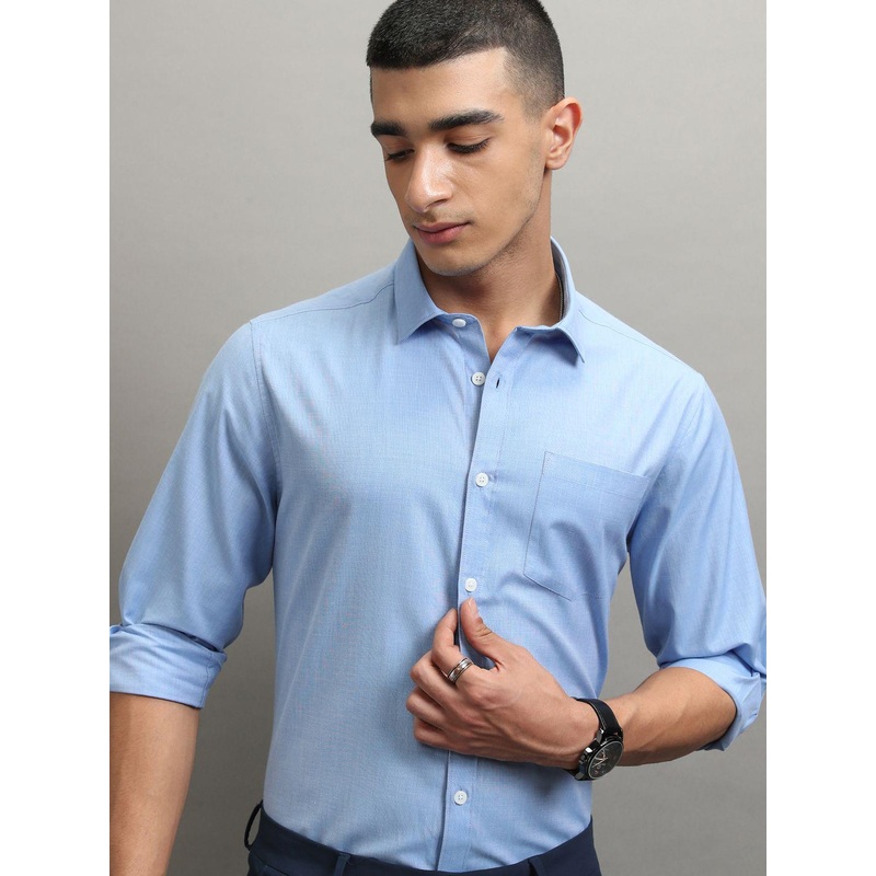 Highlander Men Solid Formal Slim Fit shirt