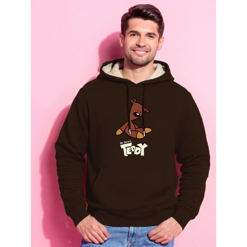TOGS & TERRE Men Graphic Printed Hooded Winter Wear Sweatshirt