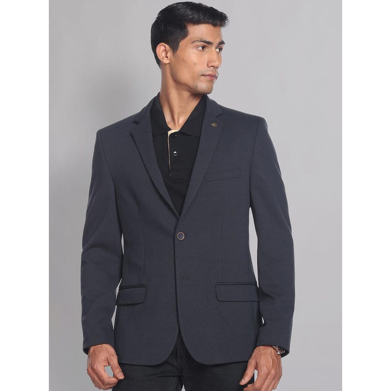 AD By Arvind Slim-Fit Single-Breasted Formal Blazer