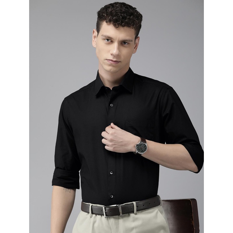 Arrow Manhattan Slim Fit Solid Pure Cotton Formal Shirt