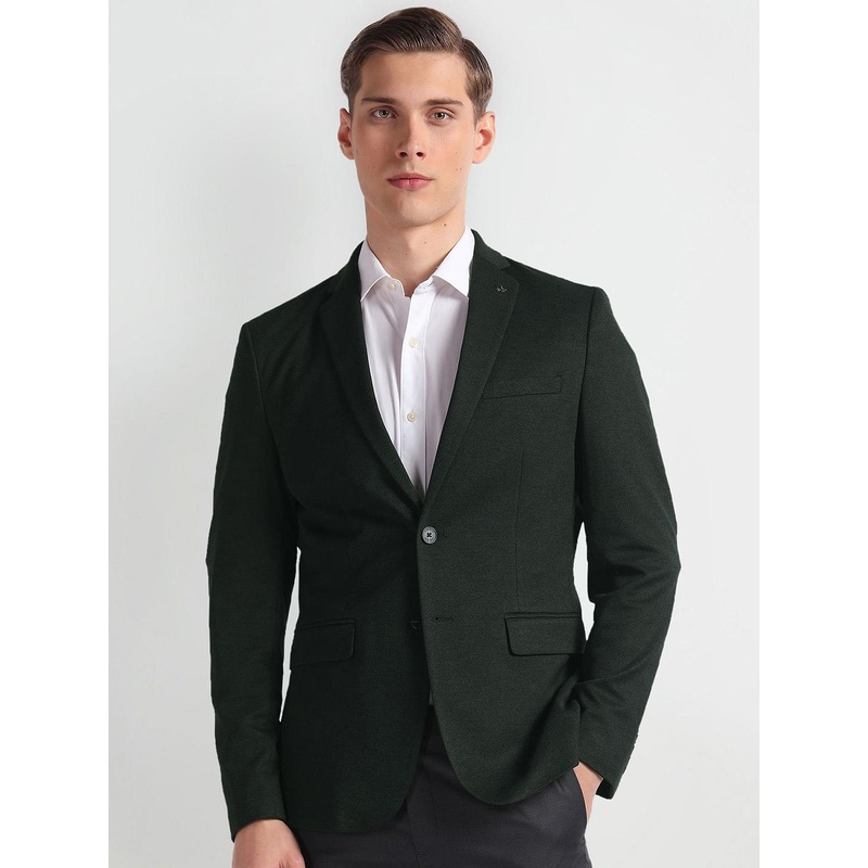 Arrow Slim Fit Notched Lapel Collar Single-Breasted Formal Blazer