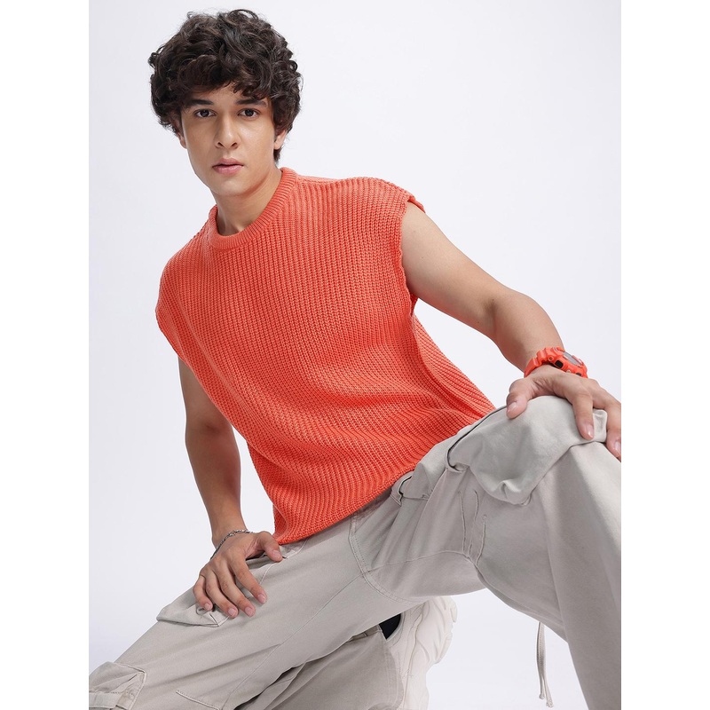 glitchez Ribbed Couture Extended Sleeves Pullover