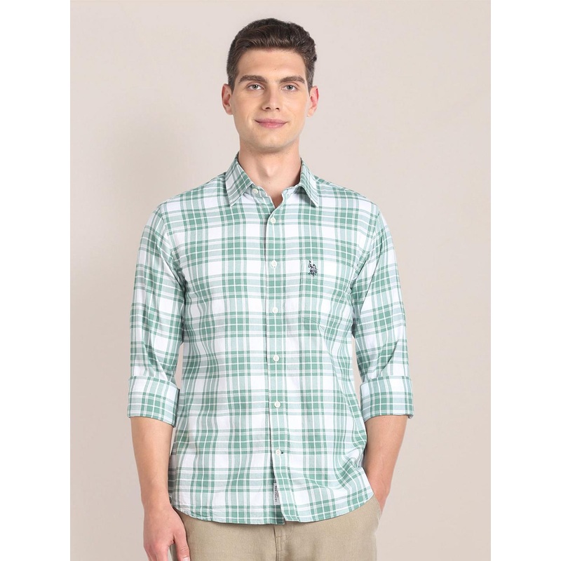 U.S. Polo Assn. Checked Cotton Classic Casual Shirt