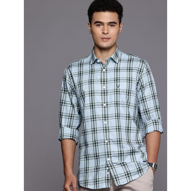 Allen Solly Sport Fit Checked Pure Cotton Casual Shirt