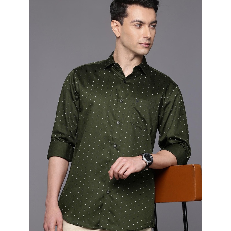 Allen Solly Pure Cotton Geometric Printed Classic Fit Casual Shirt