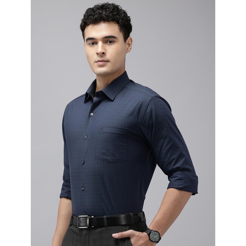 Arrow Manhattan Slim Fit Checked Pure Cotton Formal Shirt