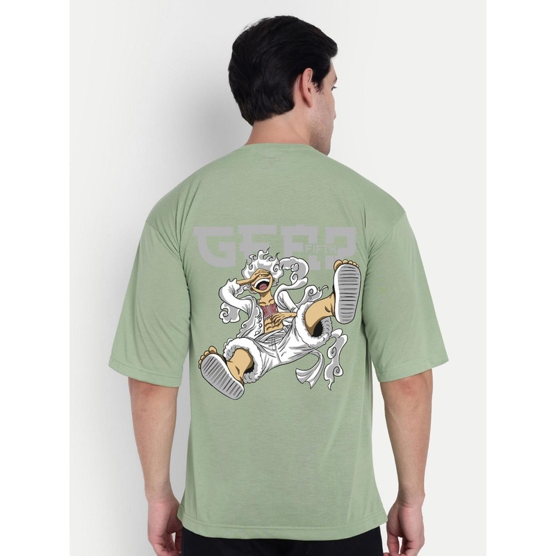 BENNY BROOKS Men One Piece Graphic Printed Round Neck Cotton Oversized T-shirt