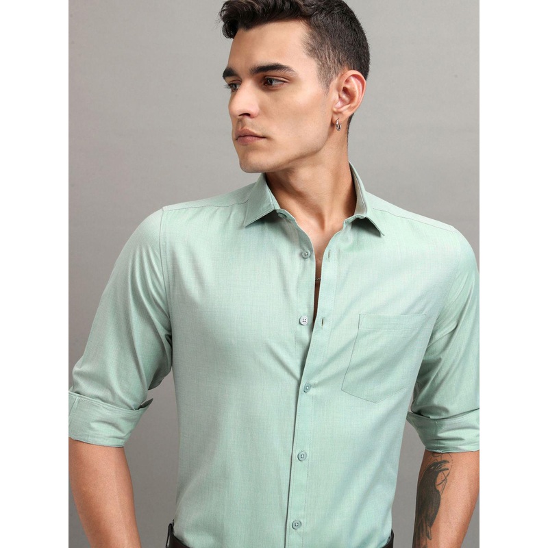 HIGHLANDER Men Slim Fit Shirt