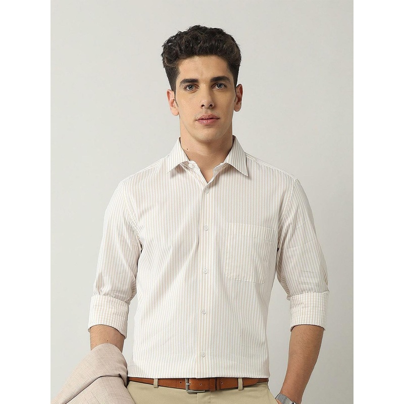 AD By Arvind Men Classic Striped Formal Shirt