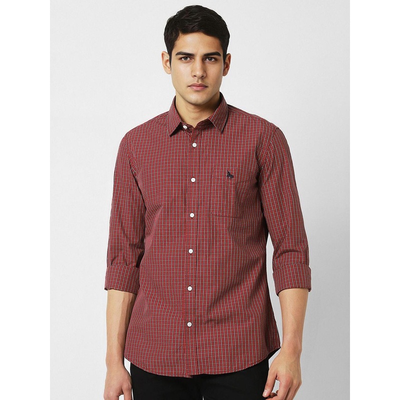 Van Heusen Sport Men Slim Fit Opaque Checked Casual Shirt