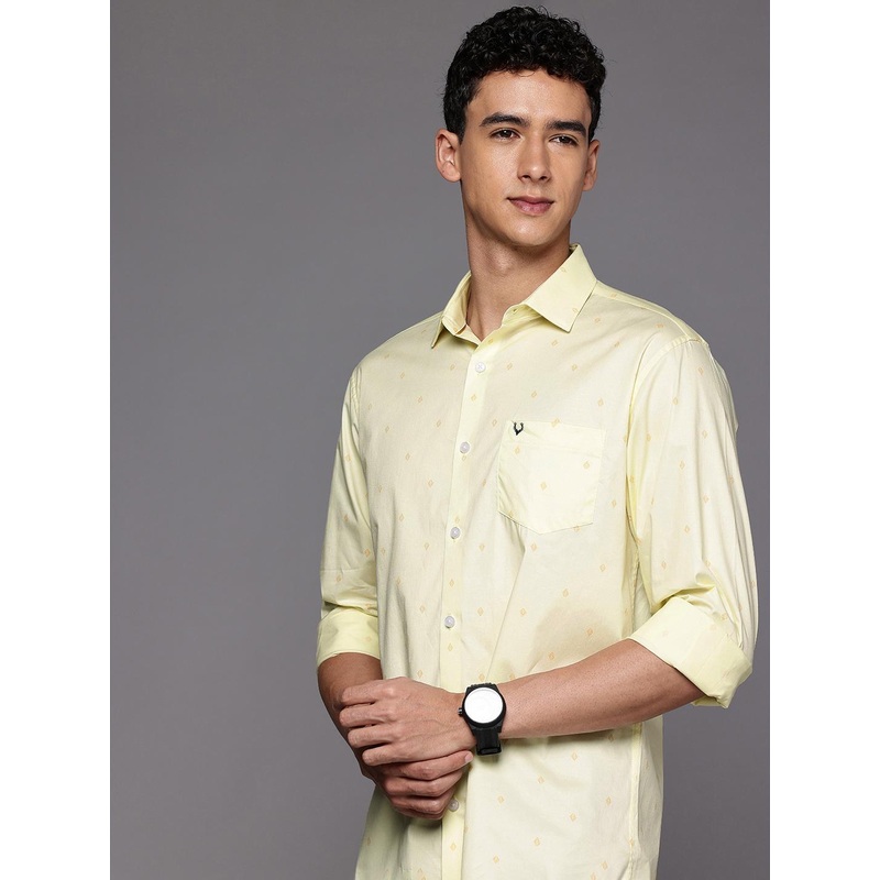 Allen Solly Geometric Printed Sport Fit Casual Shirt