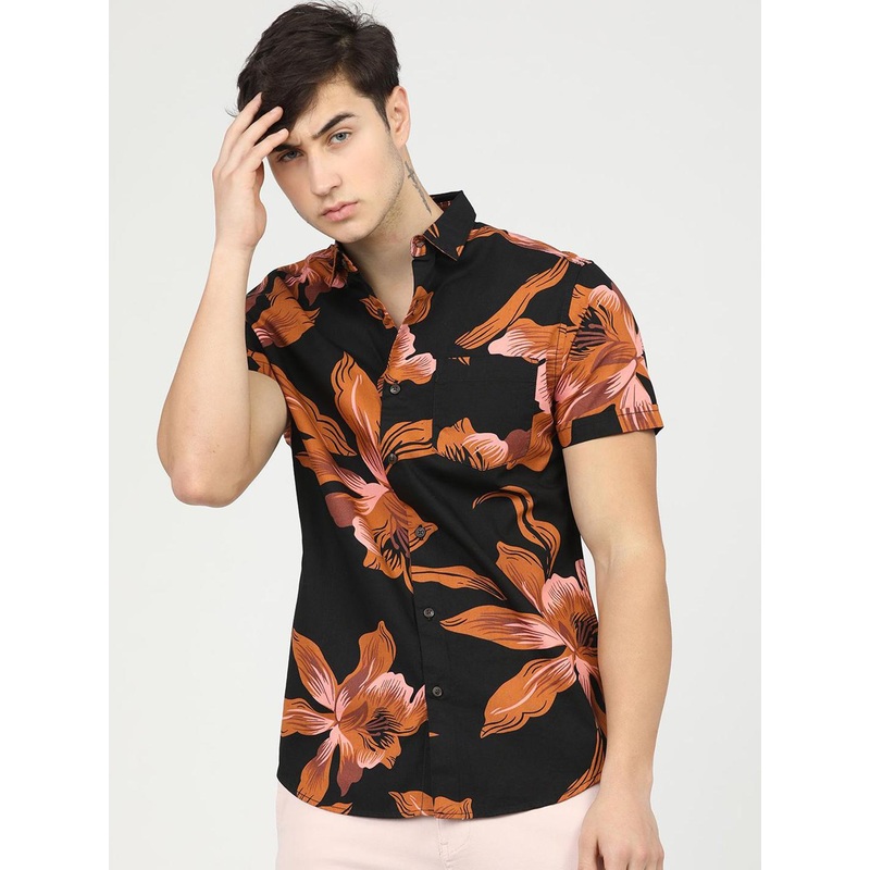 Highlander Mens Printed Slim Fit Shirt