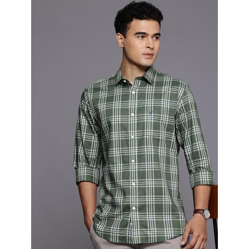 Allen Solly Pure Cotton Classic Fit Tartan Checks Casual Shirt