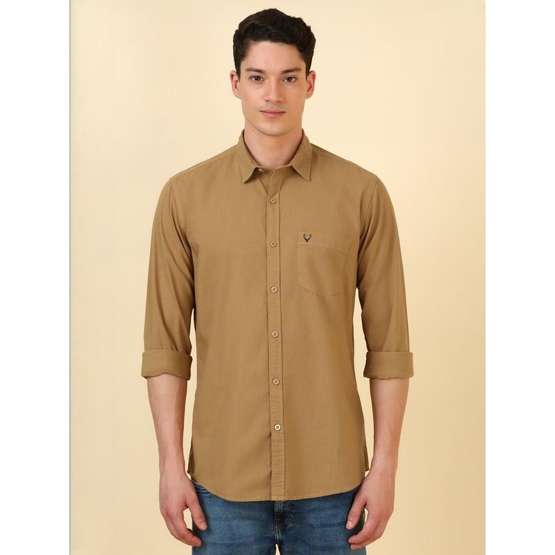Allen Solly Spread Collar Long Sleeves Pure Cotton Casual Shirt