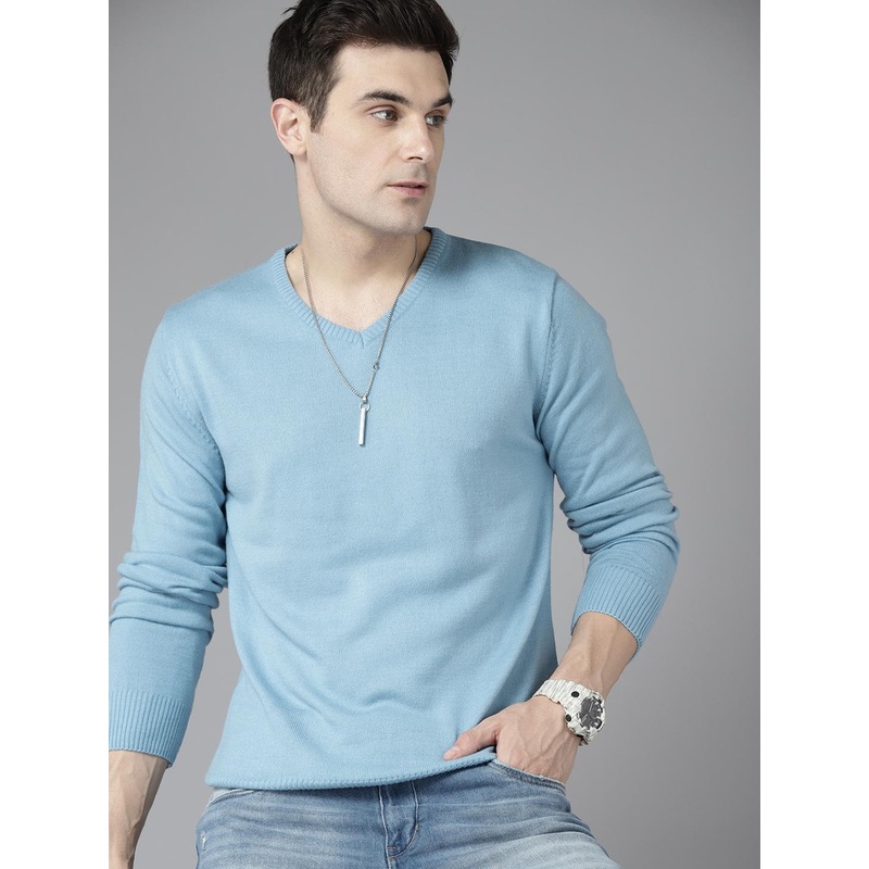 The Roadster Lifestyle Co. V-Neck Acrylic Pullover