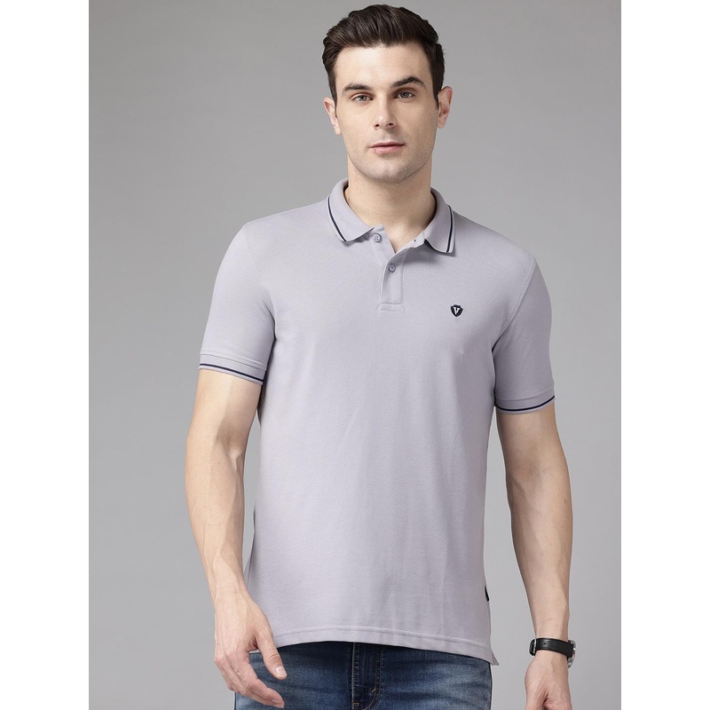 Van Heusen Sport Contrast Trim Polo Collar T-shirt
