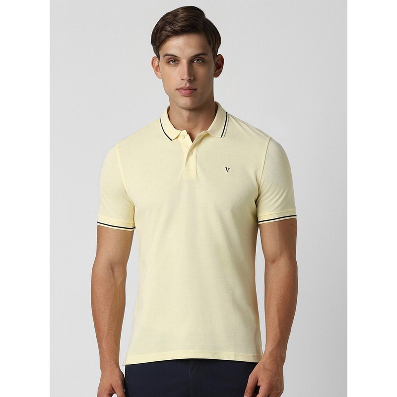 Van Heusen Sport Men Solid Polo Collar T-shirt