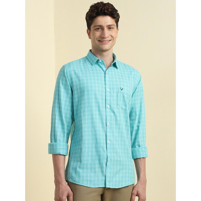 Allen Solly Men Slim Fit Checked Casual Shirt
