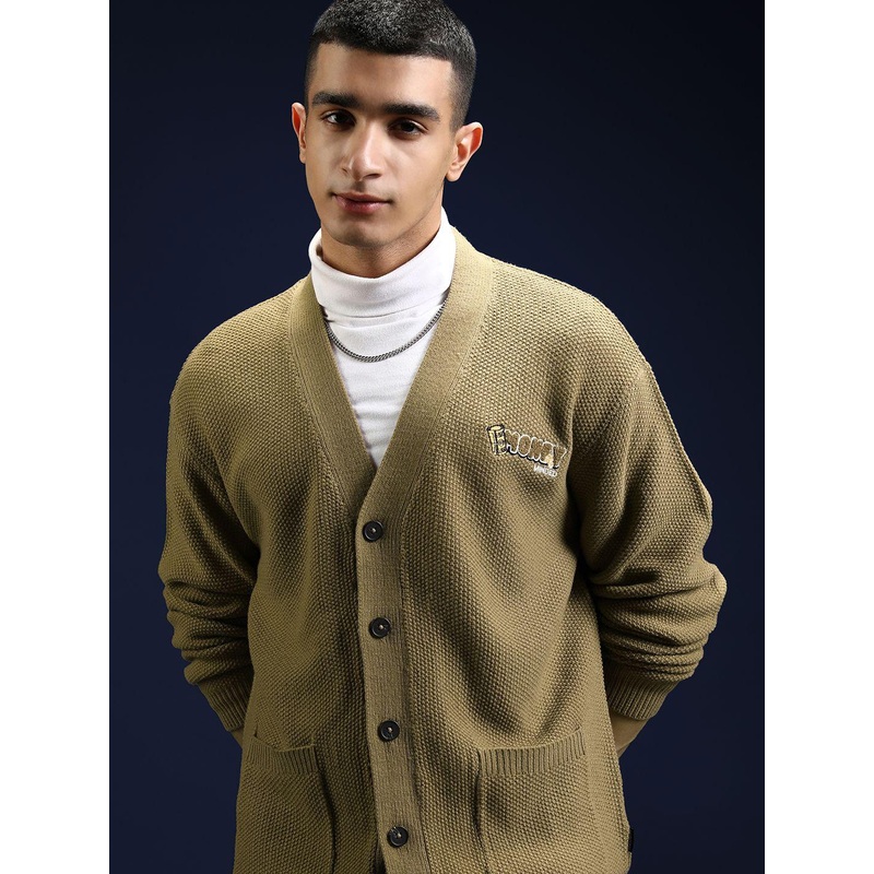 HIGHLANDER Men Embroidered Cardigan