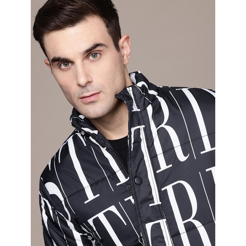 The Roadster Lifestyle Co. Typography Print Padded Jacket
