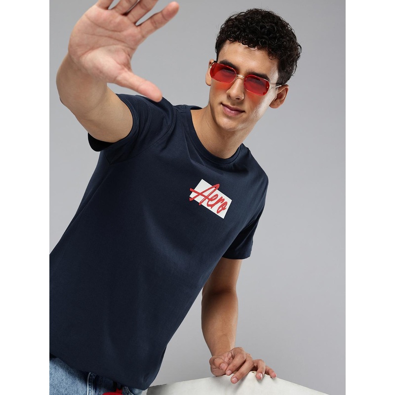 Aeropostale Typography Printed Pure Cotton T-shirt