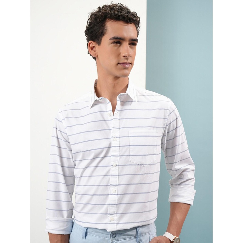 HIGHLANDER Indigo Regular Fit Shirt