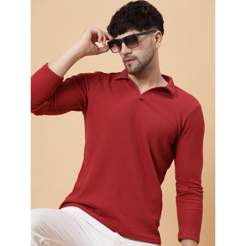 Rigo Polo Collar Cotton Casual T-shirt