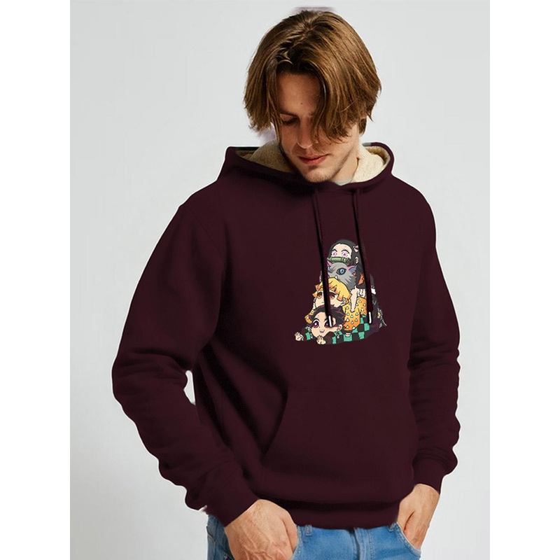 TOGS & TERRE Men Graphic Printed Hooded Sweatshirts